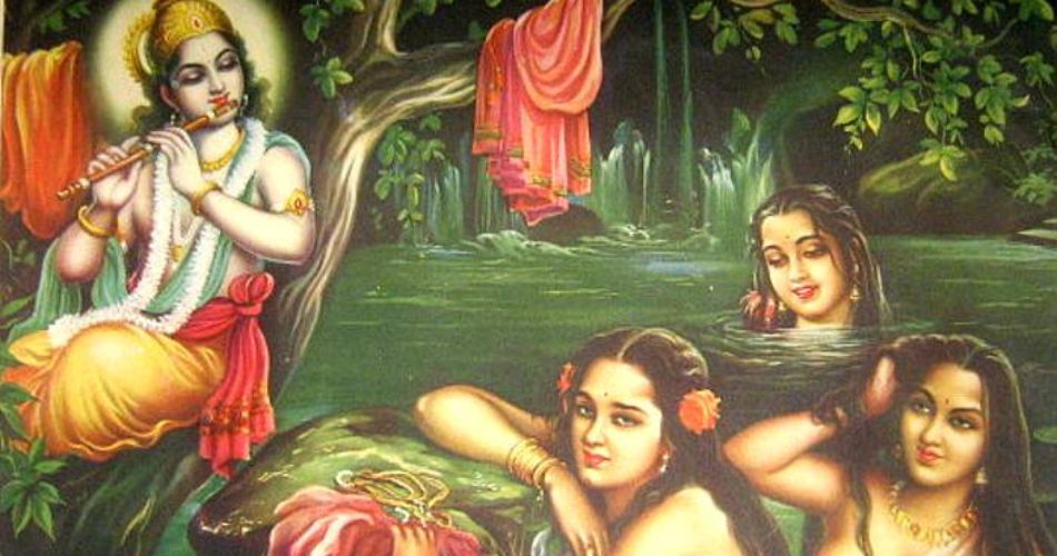 cheer ghat - Shree krishna stealing clothes of gopis